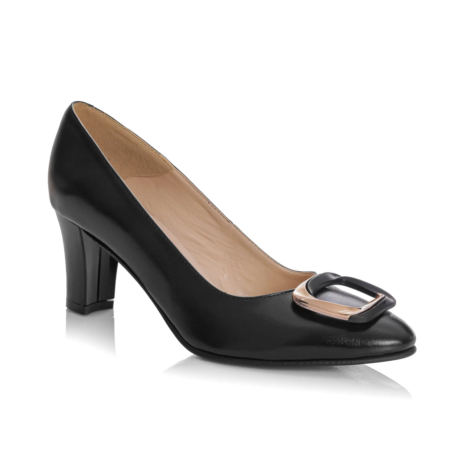Catinca Shoes A50 N pantofi dama negri piele naturala