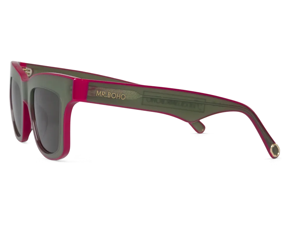 Flagelus Montauk Barish Green ochelari de soare verzi
