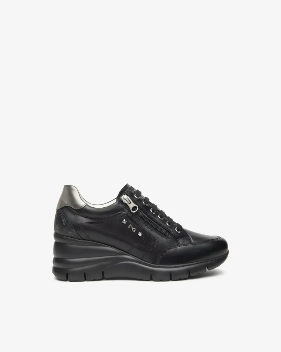 NeroGiardini sneakers damă piele țesătură tehnică
