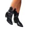 Catinca Shoes SN ciocate dama piele neagră șarpe