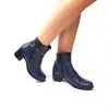 Catinca Shoes GX53 BBC ghete dama blu box croco piele
