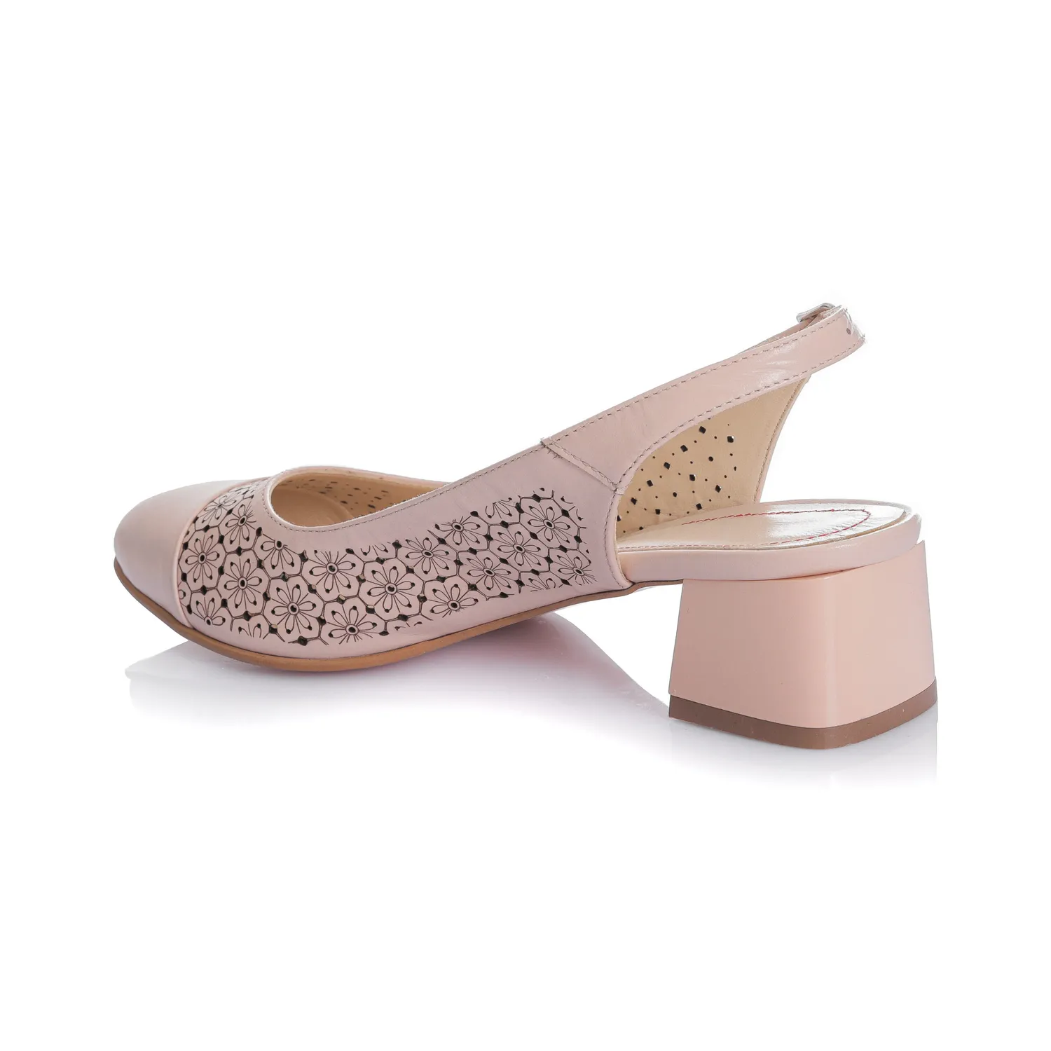Catinca Shoes D16 NU sandale dama nude box piele naturala