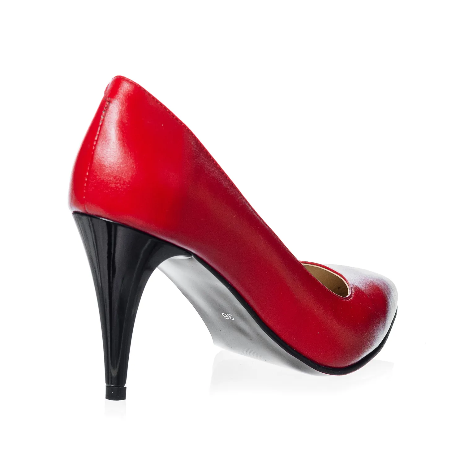 Catinca Shoes A16 RB pantofi dama piele rosii box