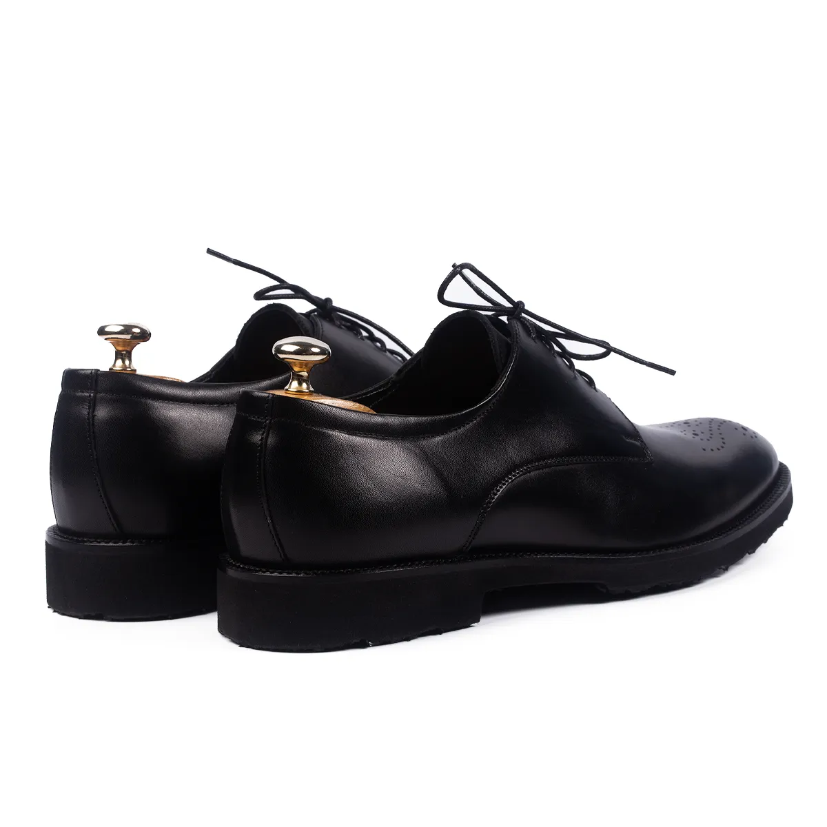 Lucas Shoes Elegant 346 F pantofi negri piele usoara