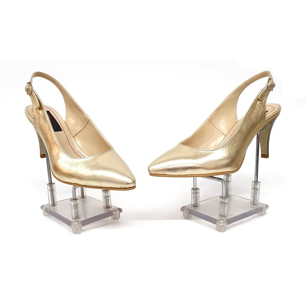 Catinca Shoes D24 sandale dama piele naturala auriu