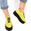 Catinca Shoes XP3 G pantofi dama galben perforati