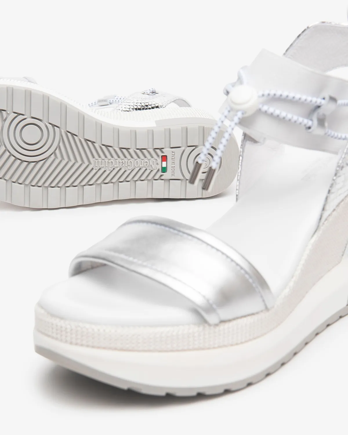 NeroGiardini sandale piele platforma 80 mm siret