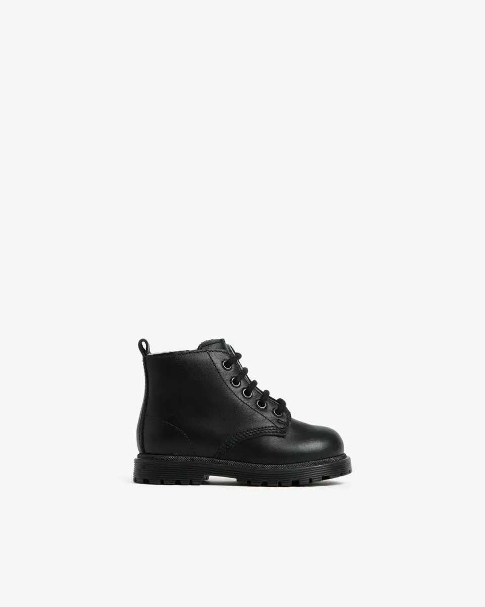 NeroGiardini bocanci piele fete mici fermoar lateral