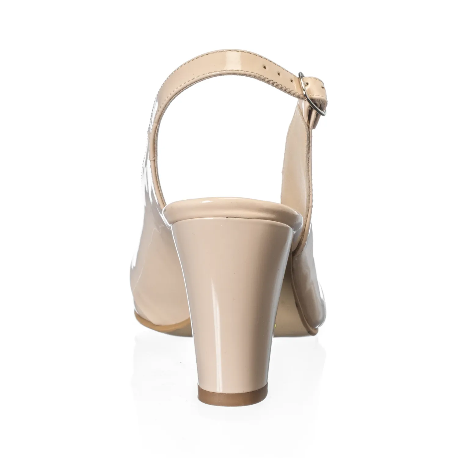 Catinca Shoes R9 LN sandale damă nude lac piele naturală