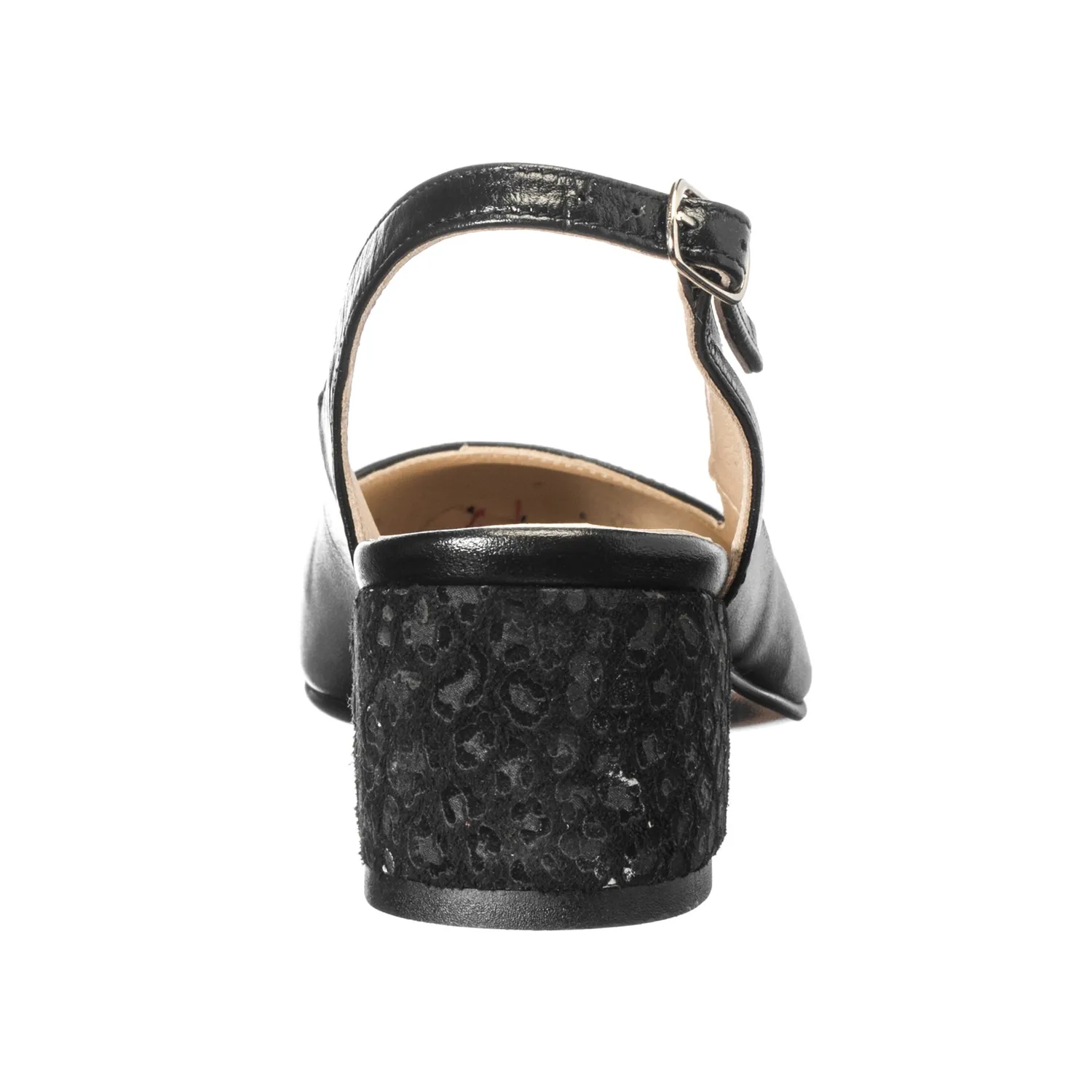 Catinca Shoes A77 NF sandale negru floricele piele