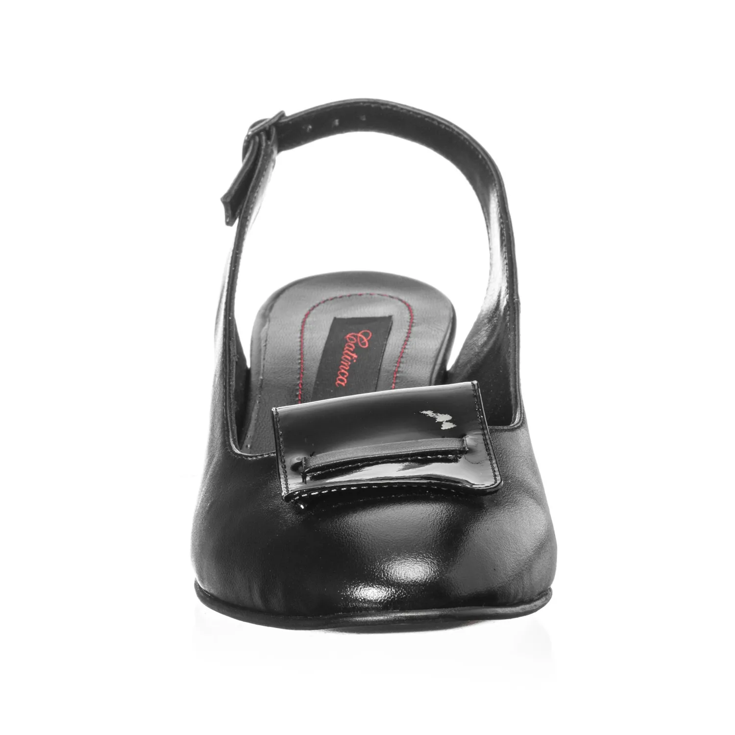 Catinca Shoes A85 NL sandale dama piele lac negru