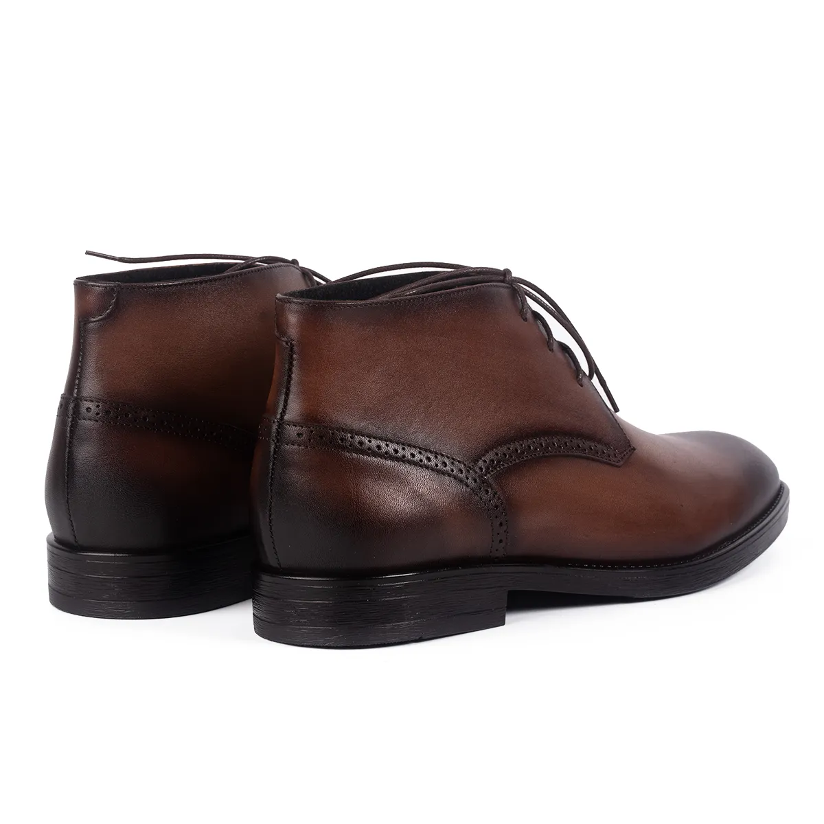 Ghete bărbați Lucas Shoes 851 Maro piele iarnă
