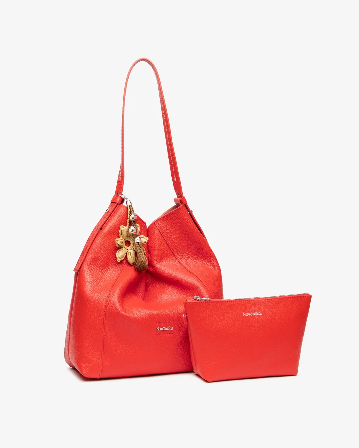 NeroGiardini Bucket geanta dama piele de umar