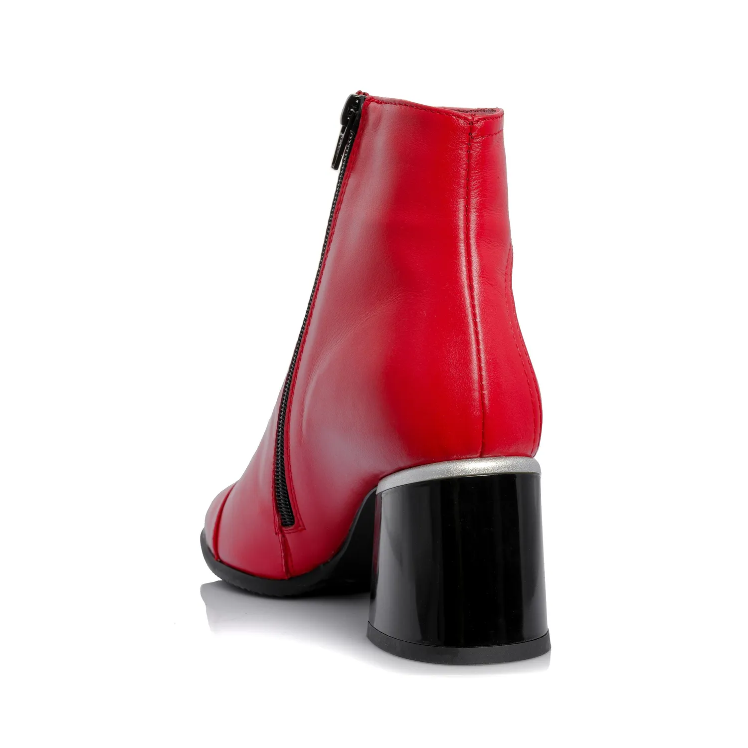 Catinca Shoes G80 RB ghete damă piele roșu box