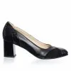 Catinca Shoes C33 NCA pantofi dama piele negru croco