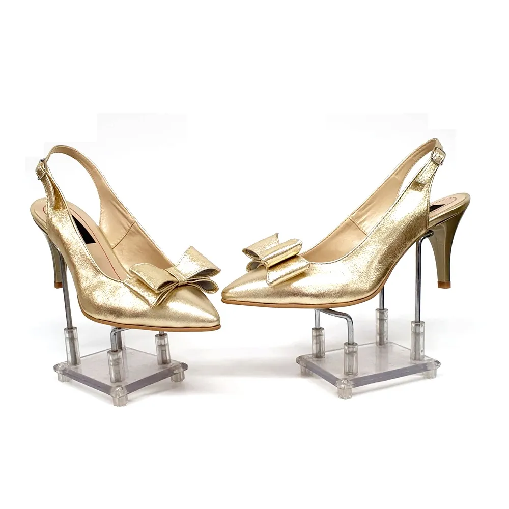 Catinca Shoes D18 AU sandale dama aurii piele naturala