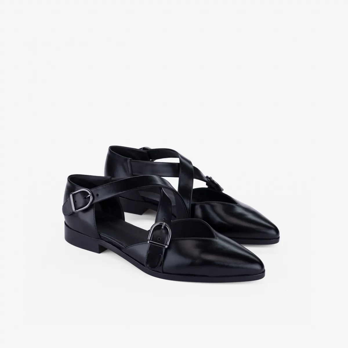 Cecilia Bringheli Croce sandale piele negru barete