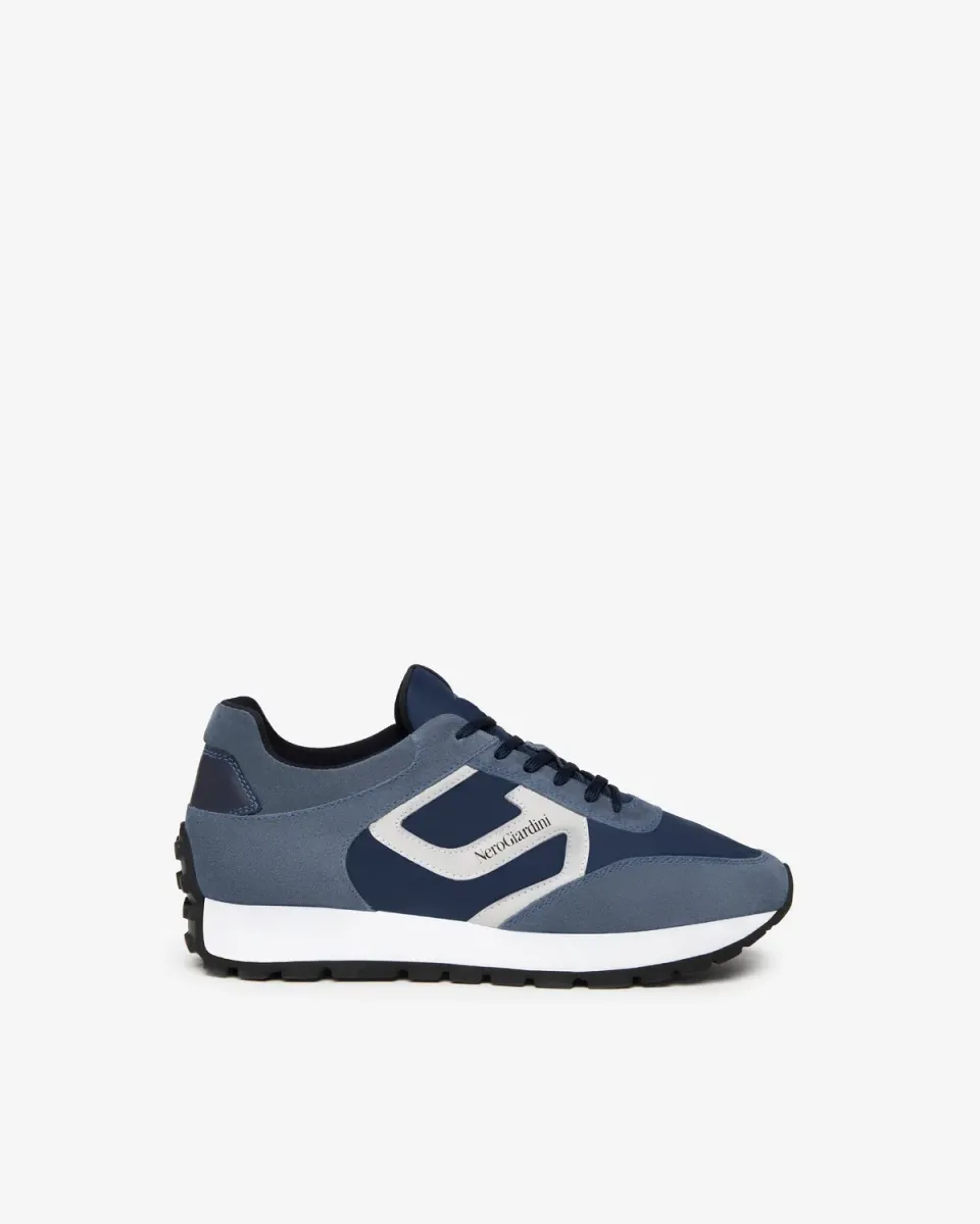 NeroGiardini sneakers barbati velur primavara