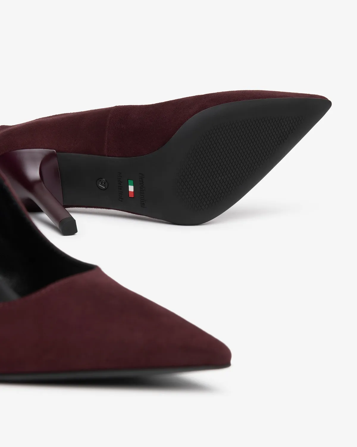 NeroGiardini pantofi dama piele intoarsa toc 95 mm eleganti