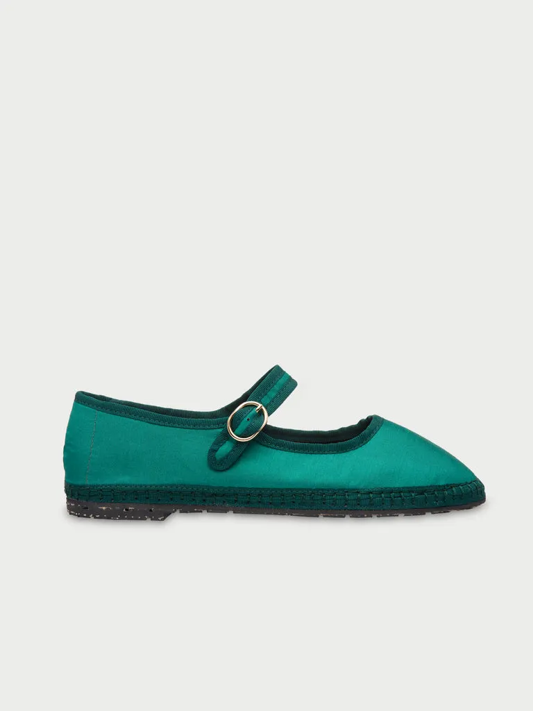 Flagelus Costello pantofi Mary Jane matase verzi