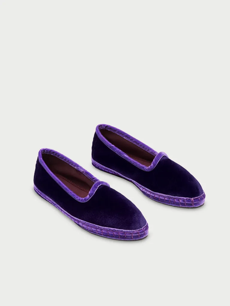 Flagelus Leticia pantofi slipper bleumarin catifea