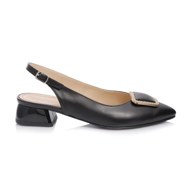 Catinca Shoes BLD11 NE sandale dama piele naturala negru box