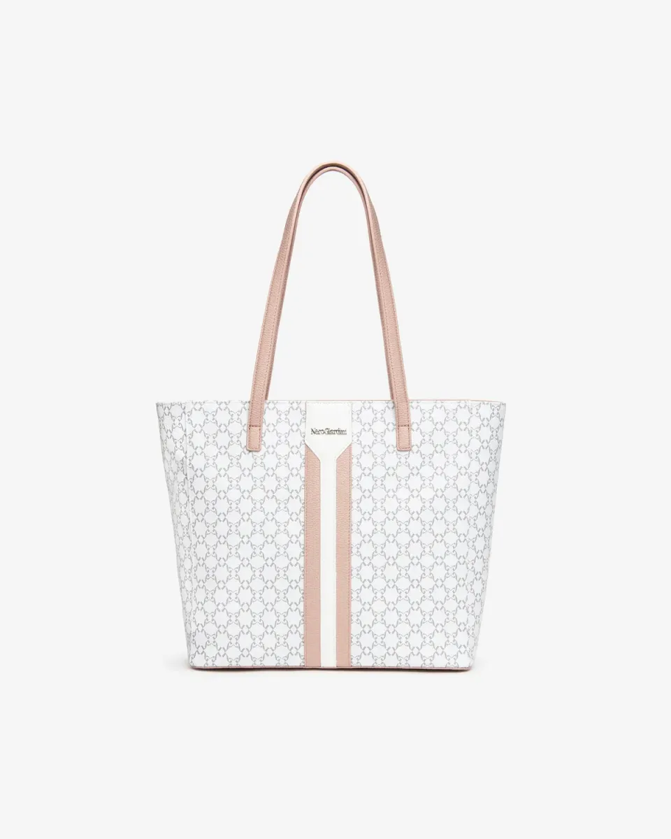 NeroGiardini shopper dama monograma cu fermoar