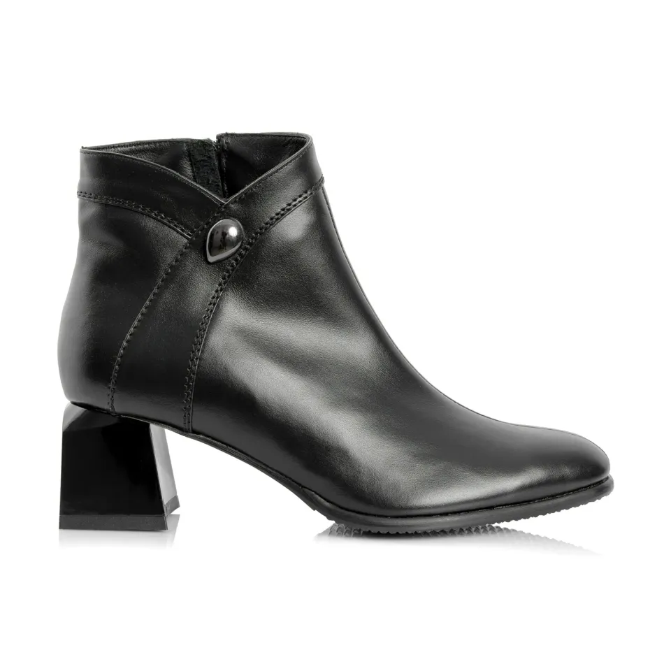 Catinca Shoes G442 ghete dama piele negru box