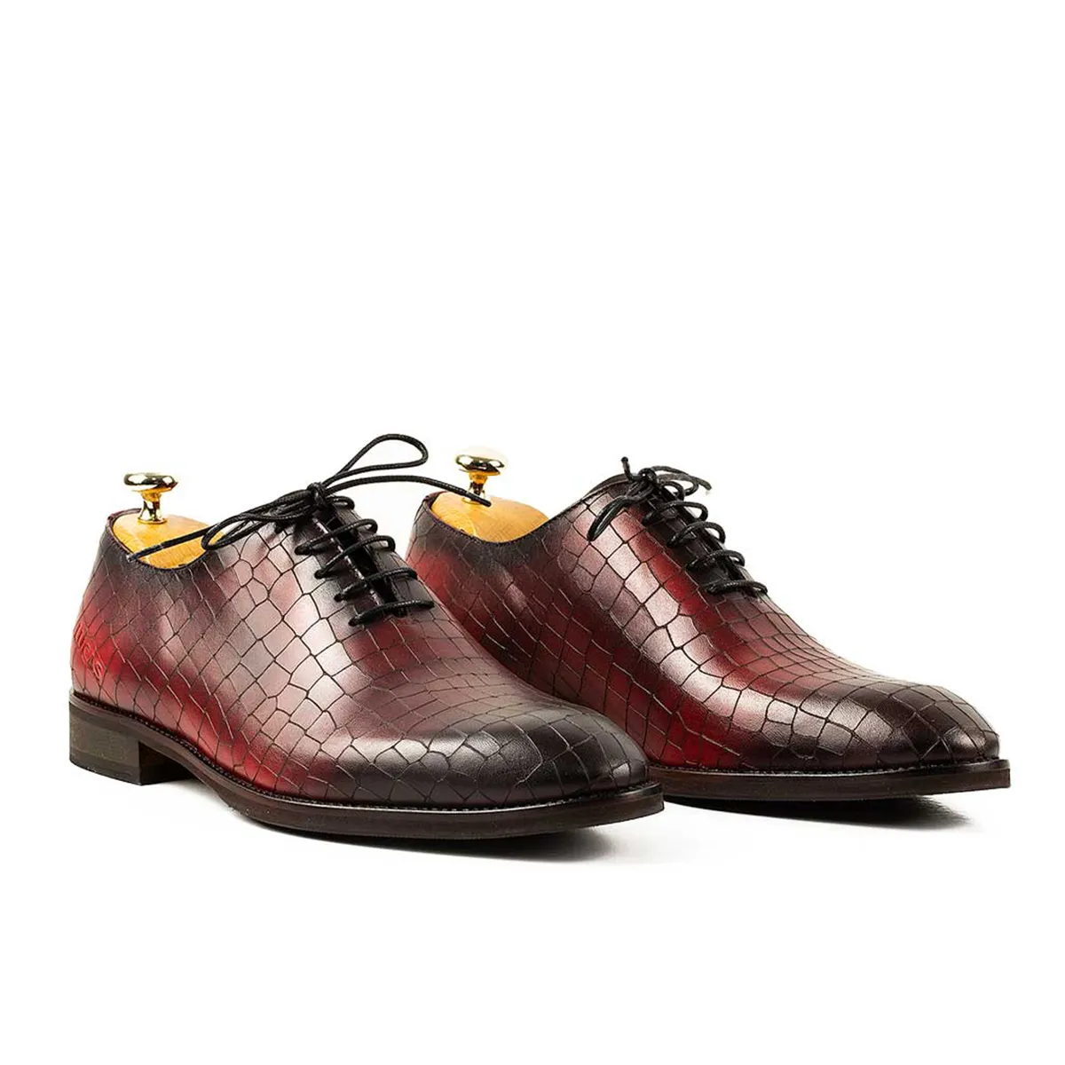 Lucas Shoes Elegant 712 Roso pantofi piele naturală