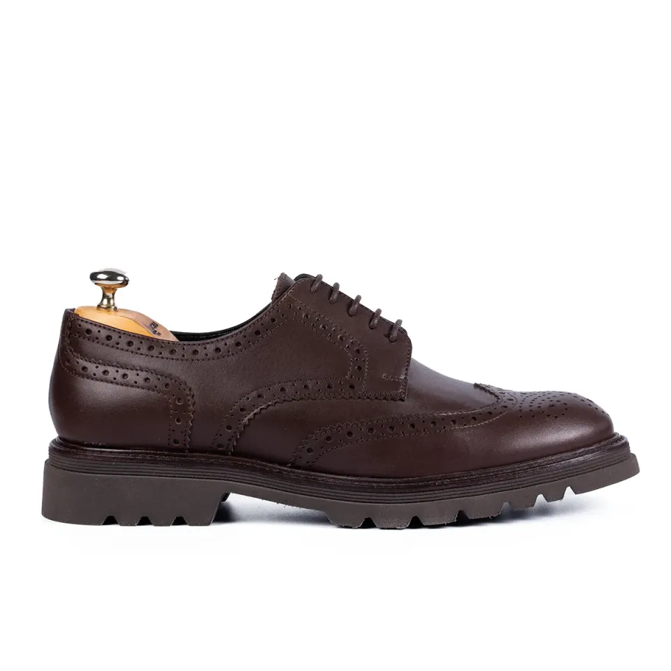 Lucas Shoes 550 pantofi oxford piele maro