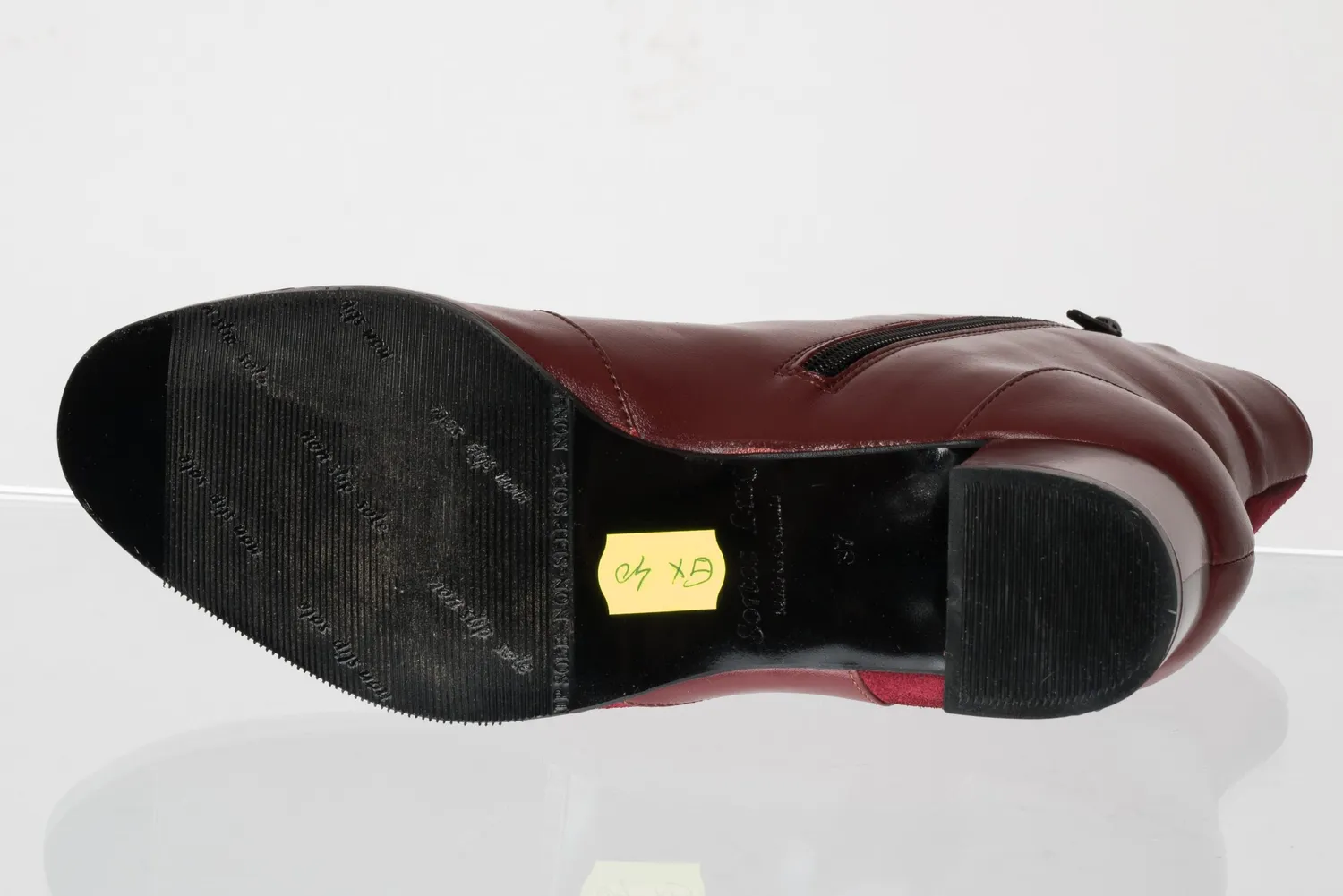 Catinca Shoes GX40 BoBA ghete dama piele bordo antilopa