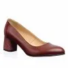 Catinca Shoes A4 BPA pantofi dama bordo picatele albe