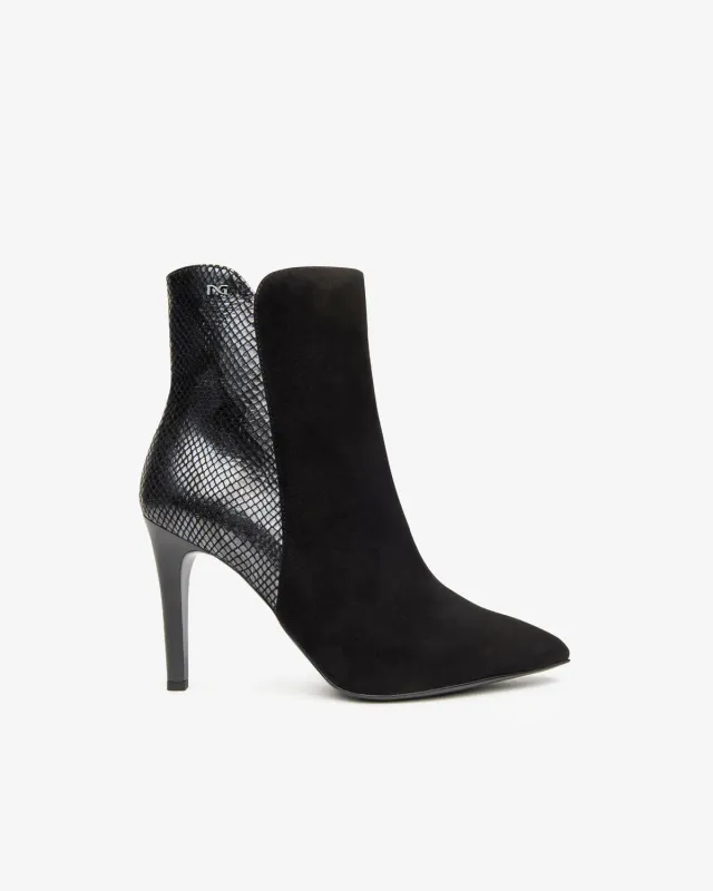 NeroGiardini Botine Piele Animal Print Toc 9,5 cm