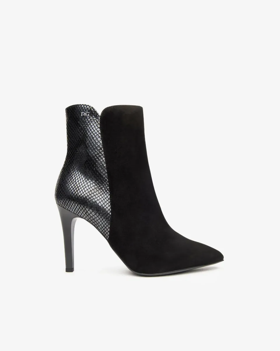 NeroGiardini Botine Piele Animal Print Toc 9,5 cm