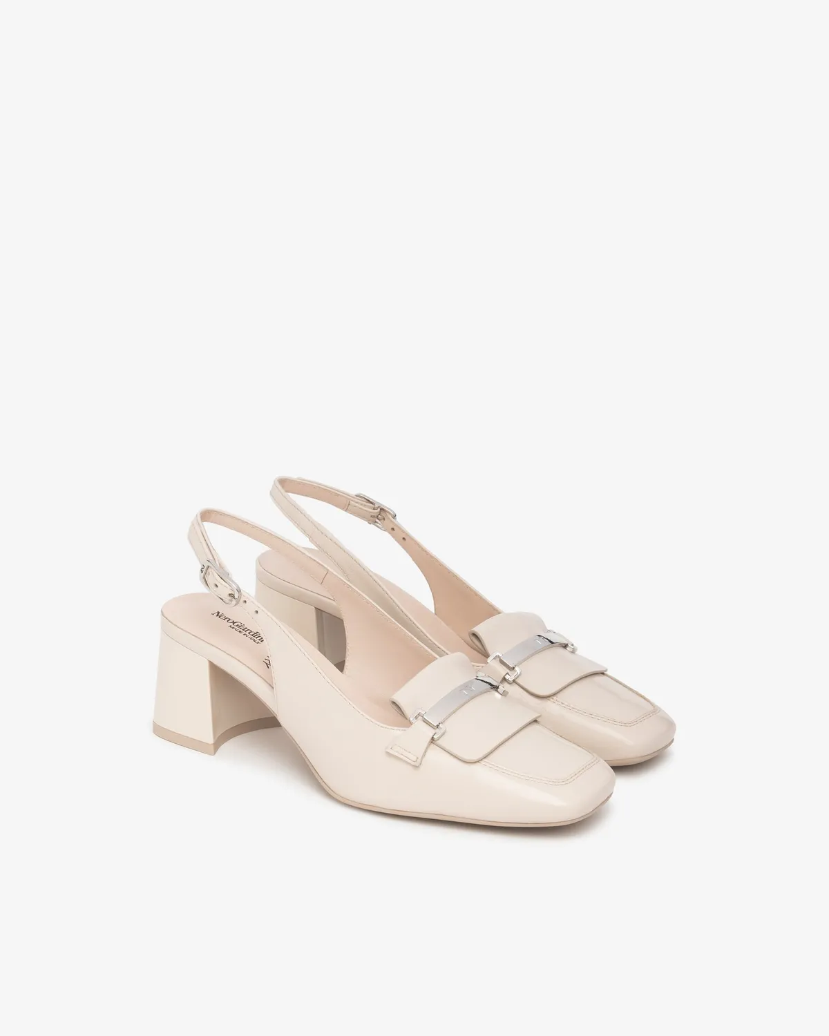 NeroGiardini pantofi slingback piele dama cu bareta
