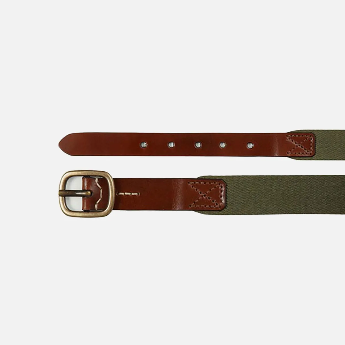 Cecilia Bringheli Corda curea bumbac verde salvie canvas
