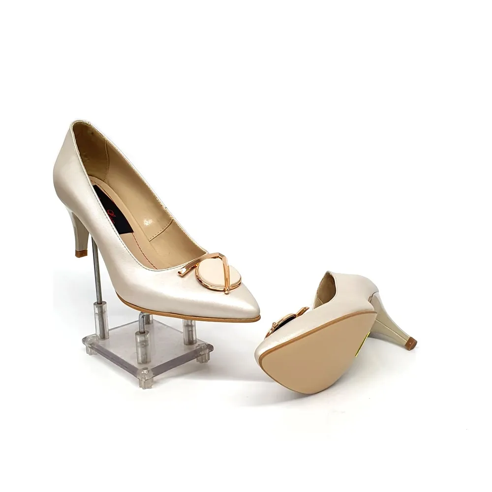 Catinca Shoes A24 BS pantofi dama piele bej sidef