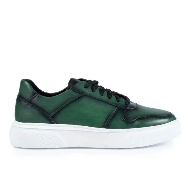 Lucas Shoes 515 sneakers barbati verzi piele