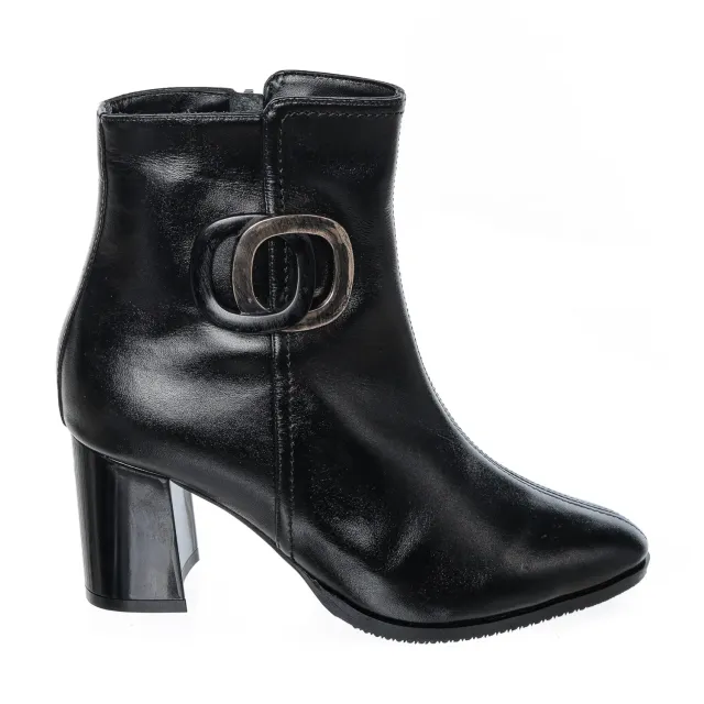 Catinca Shoes GX75 N ghete dama piele negru box