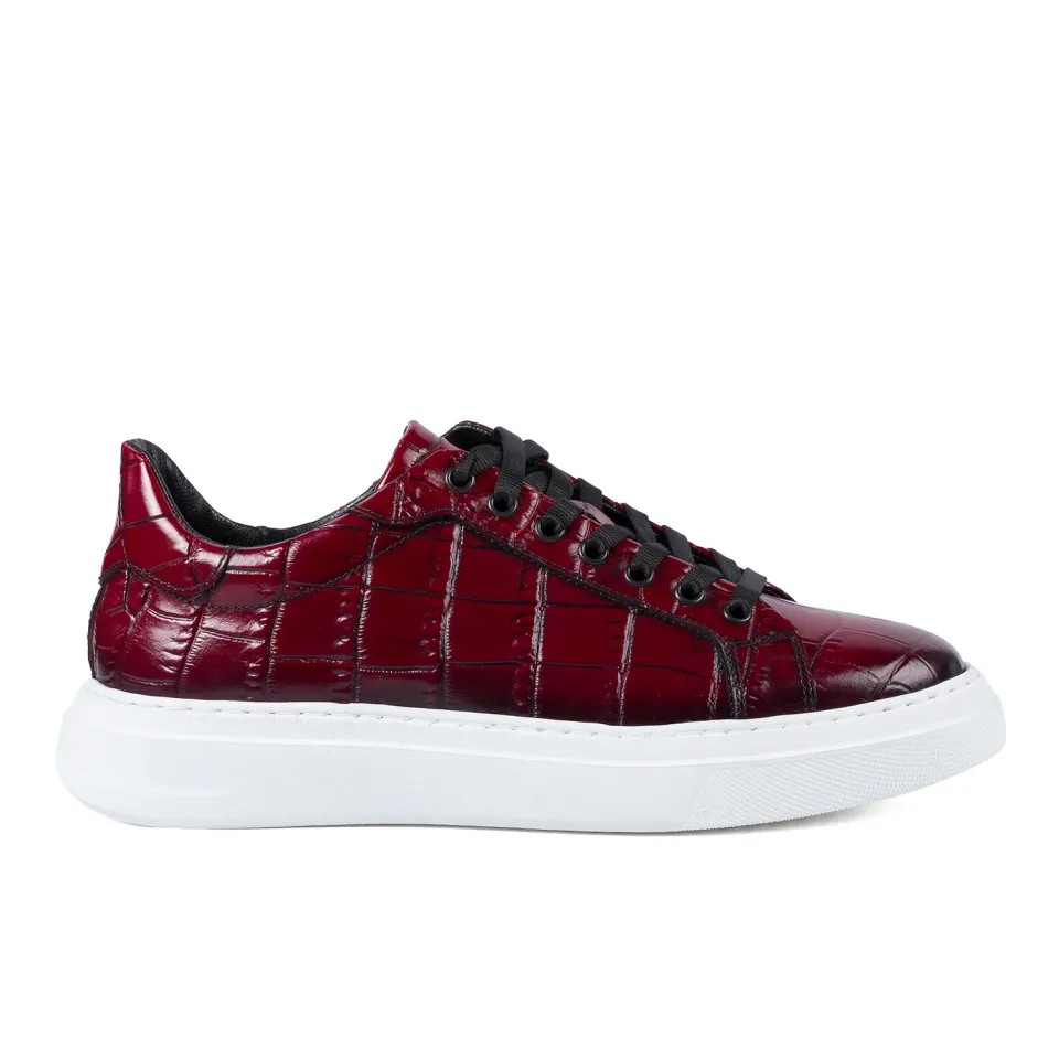 Lucas Shoes Sneaker 510 Chile sneakers barbati rosii croco