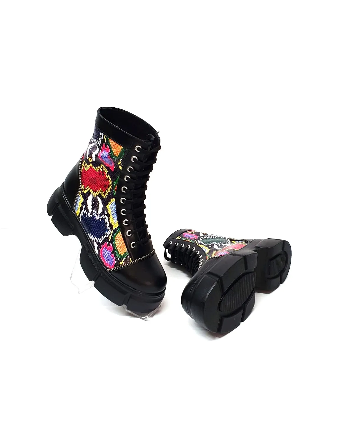 Catinca Shoes BC31 NBCC bocanci dama piele negru croco