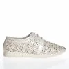 Pantofi damă Catinca Shoes D7 A albi din piele naturală