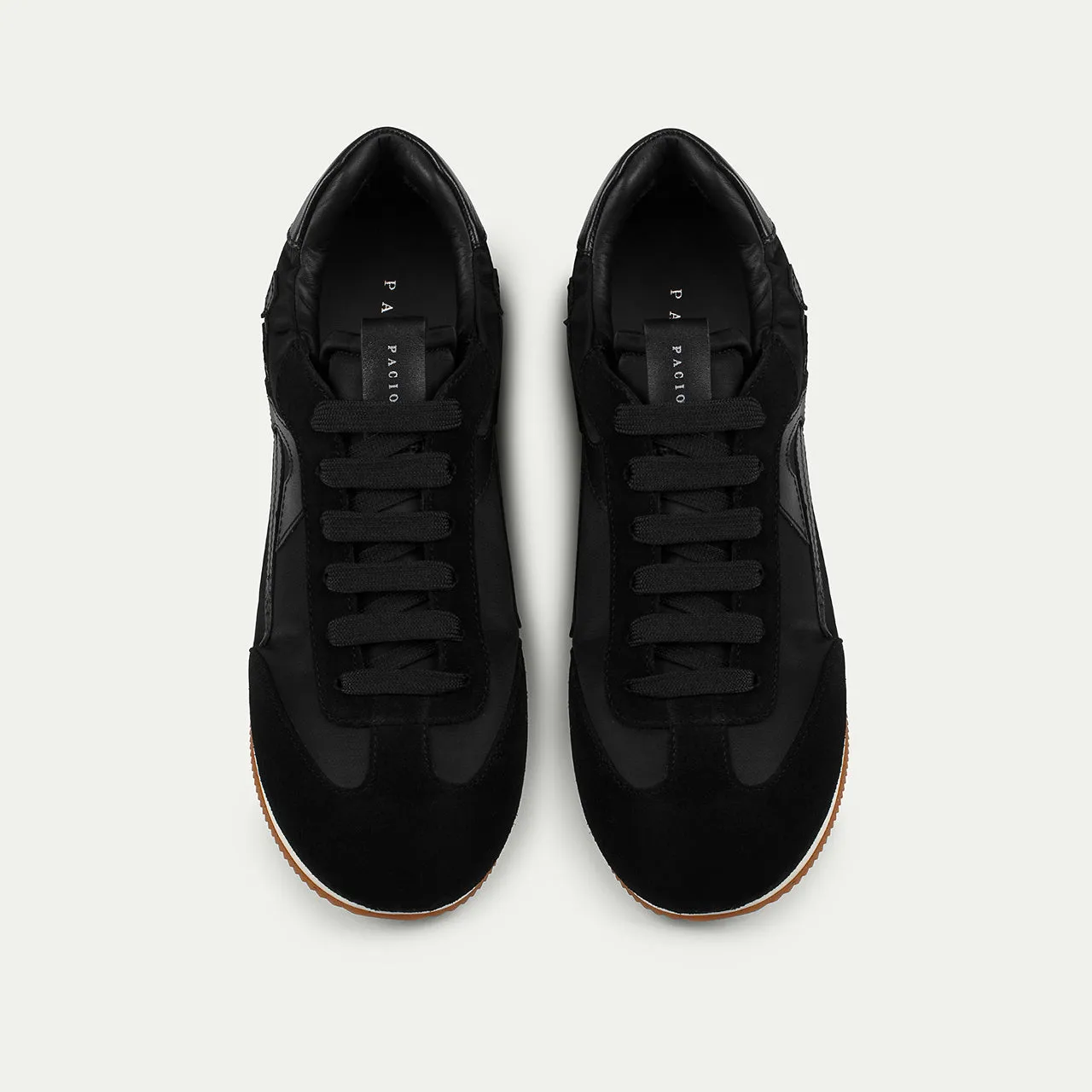 Cesare Paciotti Myron sneakers negri piele cu pânză