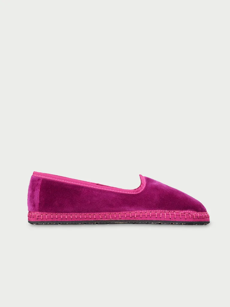 Flagelus Charlotte papuci catifea fuchsia