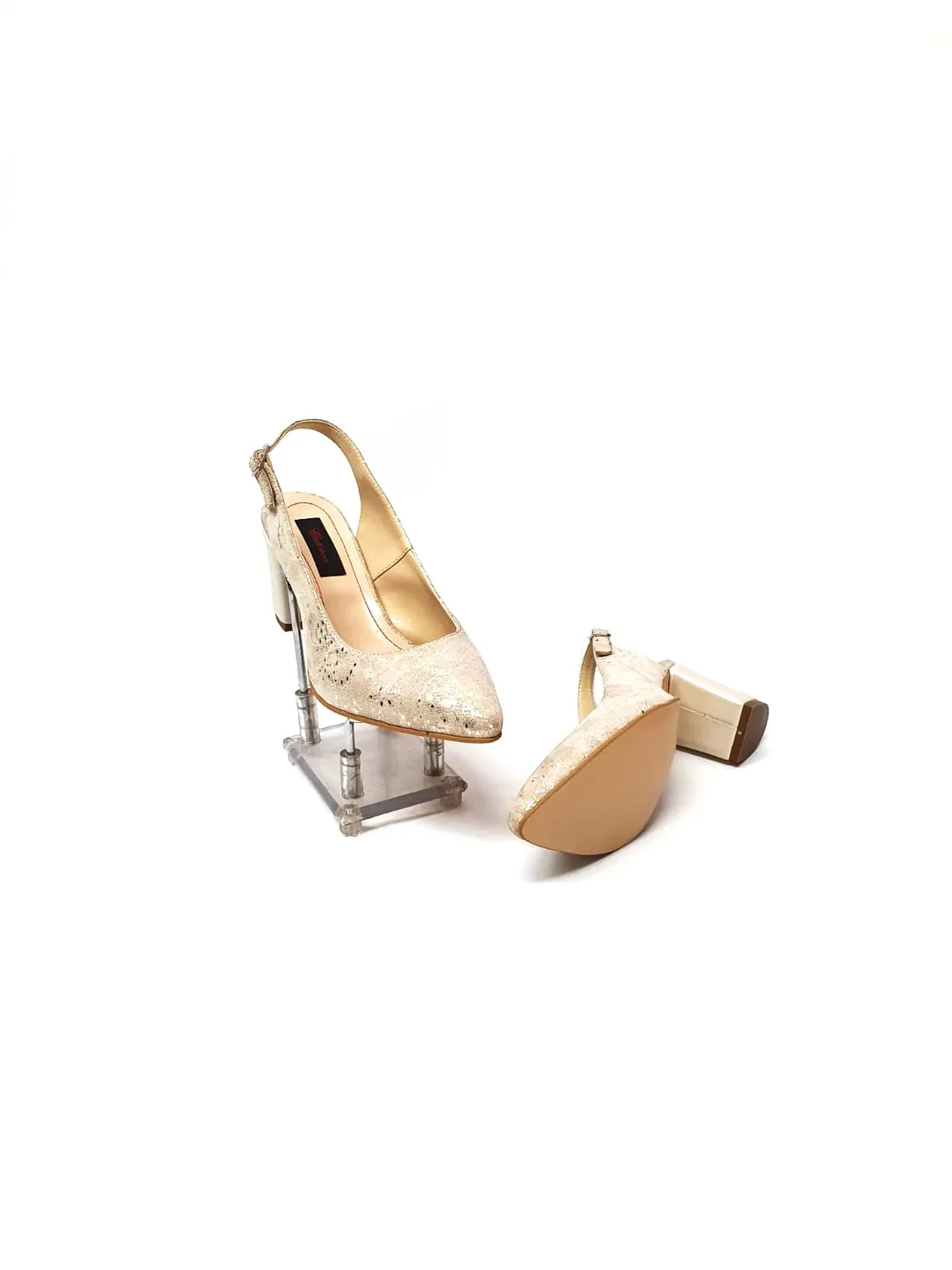 Catinca Shoes A91 FAU sandale piele firicel auriu