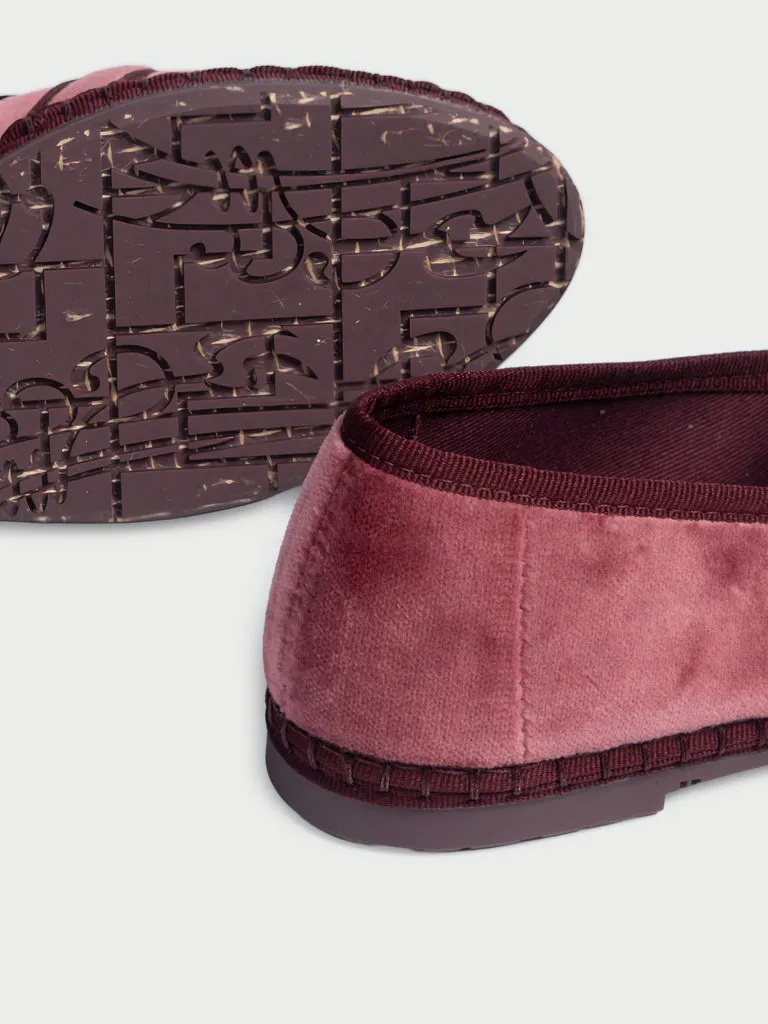 Flagelus Fiona Glint Pink pantofi catifea roz