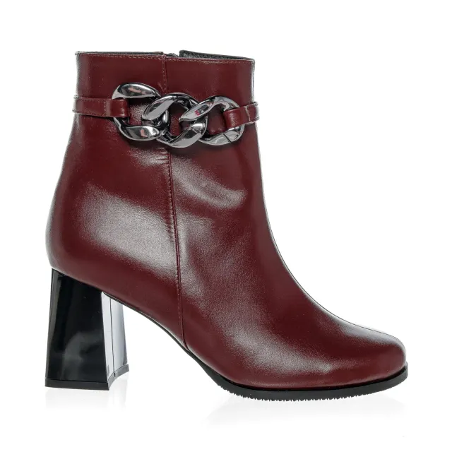 Catinca Shoes GX74 BB ghete dama piele naturala bordo box