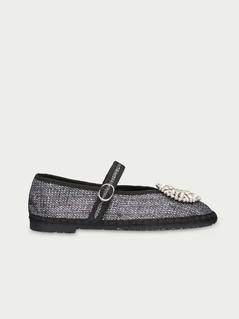 Flagelus Pierre Twinkle Grey balerini gri cristale