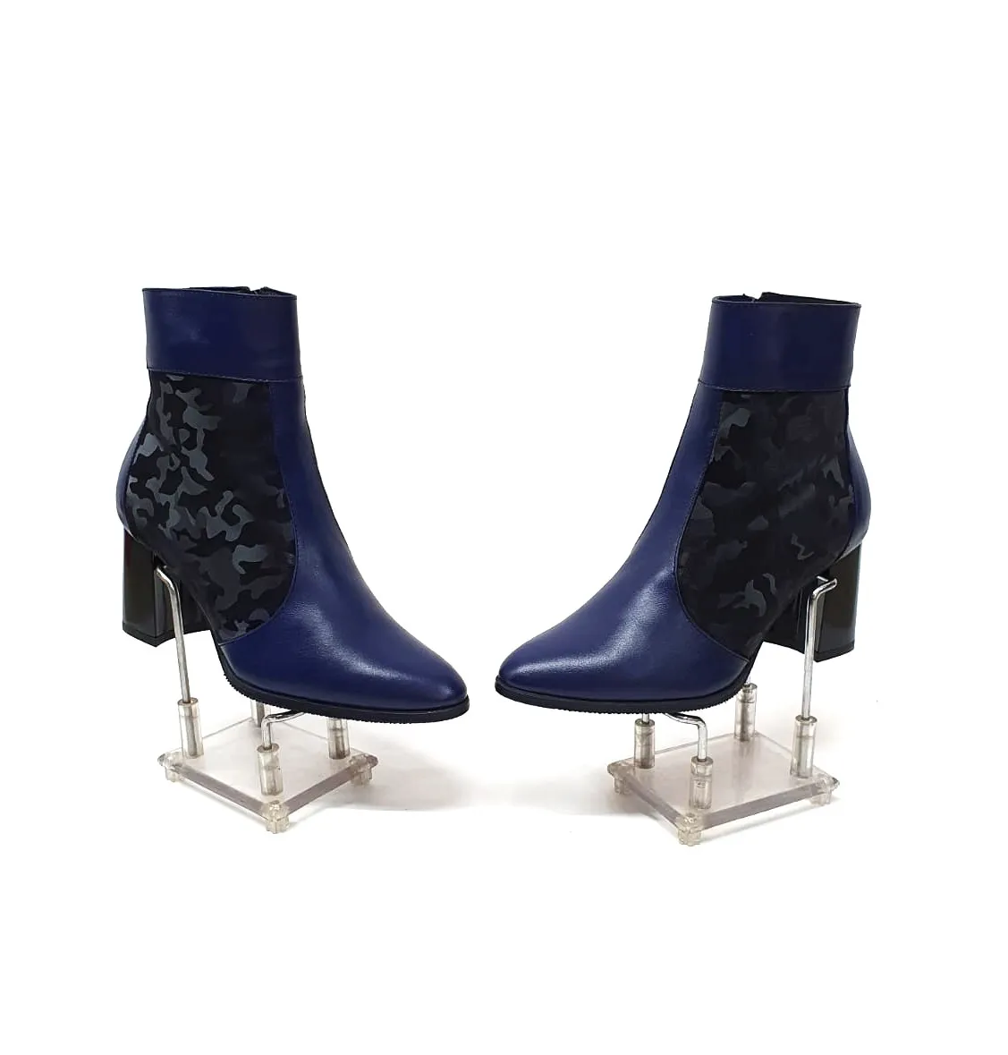 Catinca Shoes GX32 BCN ghete dama piele bleumarin