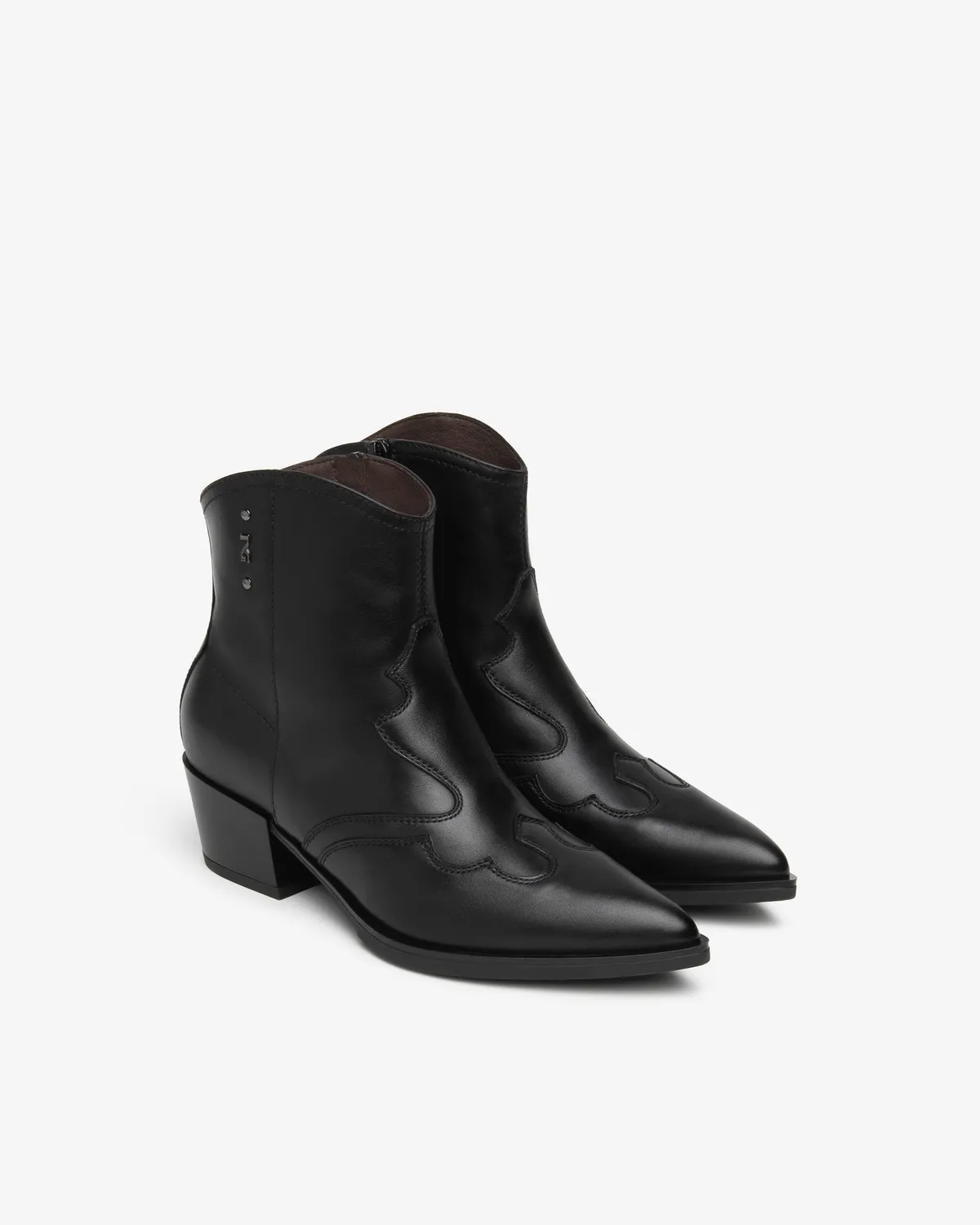 NeroGiardini botine dama piele western toc 50 mm